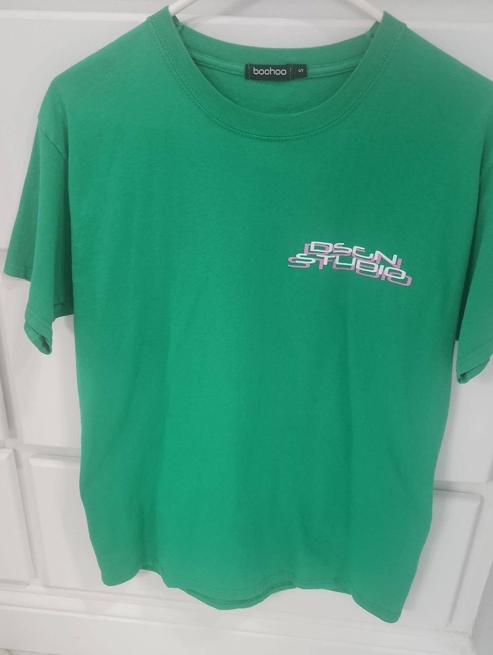 Boohoo DSGN STUDIO Green Crew Neck Tee  S